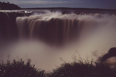 Garganta del Diablo at full moon, Iguazu Falls, Argentina