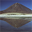 Volcan Licancabur and Laguna Blanca