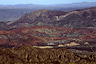 Multi-colored quebradas (ravines and washes) near Tupiza