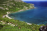 The left side of sheltered Plage de Pompierre, Terre-de-Haut