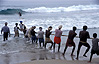 Tug-of-war against the brute force of the Arabian Sea, India