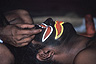 Make-up is an integral part of Kathakali performances