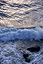 Powerful waves of the Arabian Sea crash against the shore at Varkala, India 