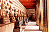 Wat Si Saket's cloister walls covered with Buddha niches