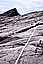 With the help of ropes to the top