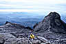 View of St. John's Peak and the valley from the top of Mt. Kinabalu