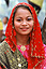 Girl wearing traditional dress at Sarawak Regatta in Kuching