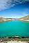 The Emerald Lakes sparkle in moments of sunshine in Tongariro National Park