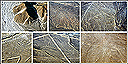 The Nazca Lines are mysterious lines and shapes laboriously drawn over 500 sq km of desert: "astronaut", monkey, condor, spider, killer whale, hummingbird, Peru
