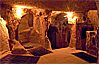 Food depot in the underground city Kaymakli, Turkey